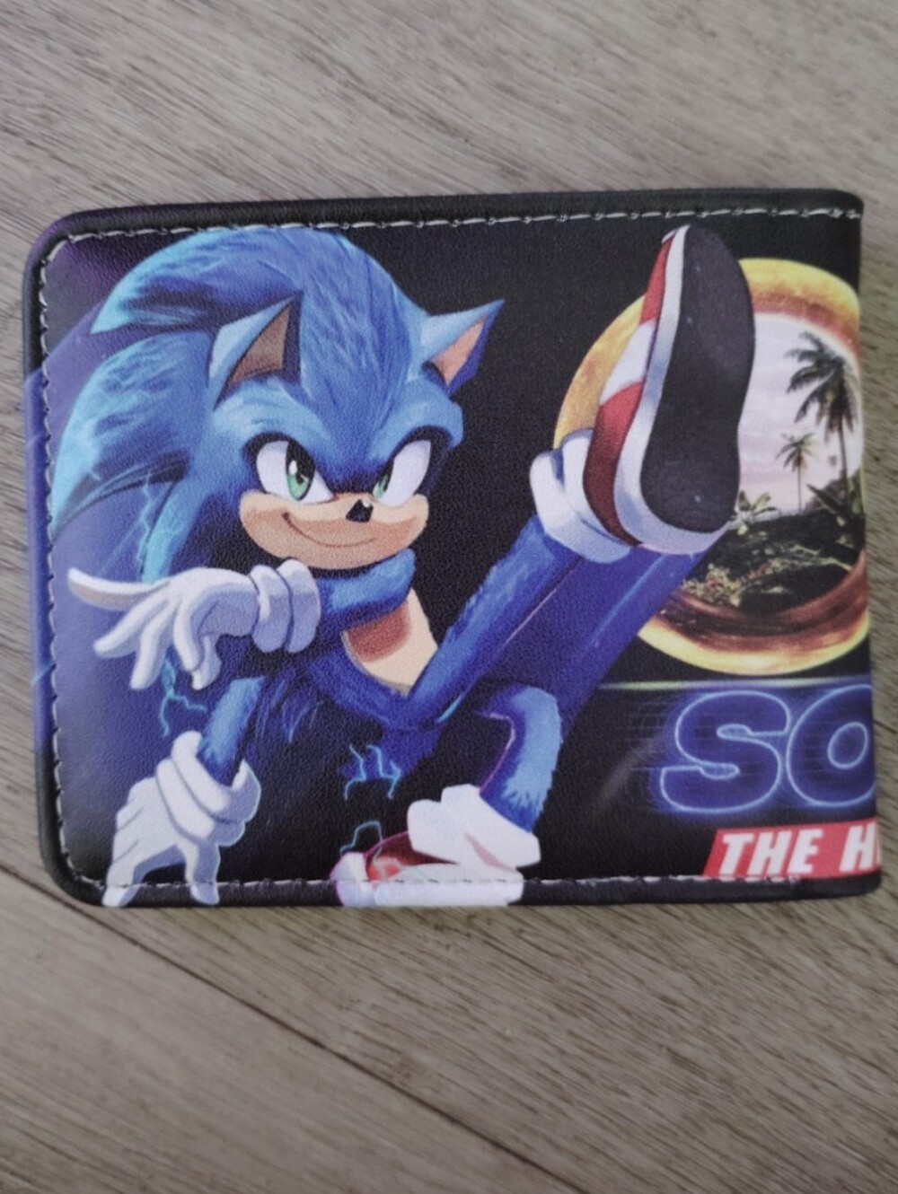 New Sonic the hedgehog anime manga leather wallet